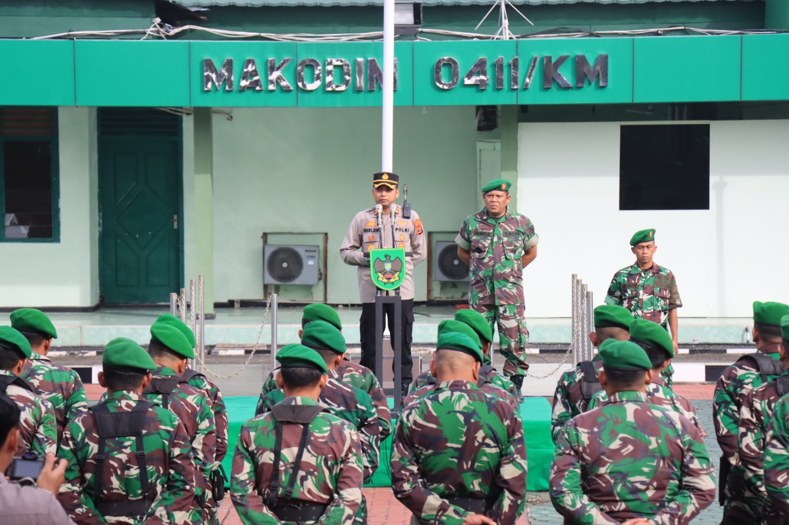Wujud Soliditas Dan Sinergitas TNI/Polri, Polres Metro Bersama Kodim 0411/KM Gelar Apel Gabungan